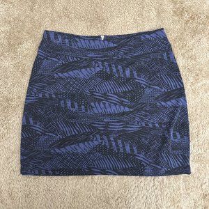 Purple/Black Cloth Mini Skirt Size M